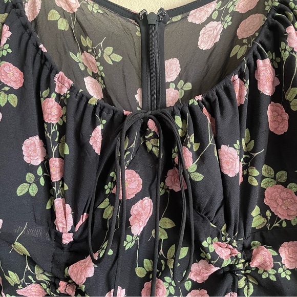 FOR LOVE AND LEMONS biscotti mini silk dress - Picture 8 of 9